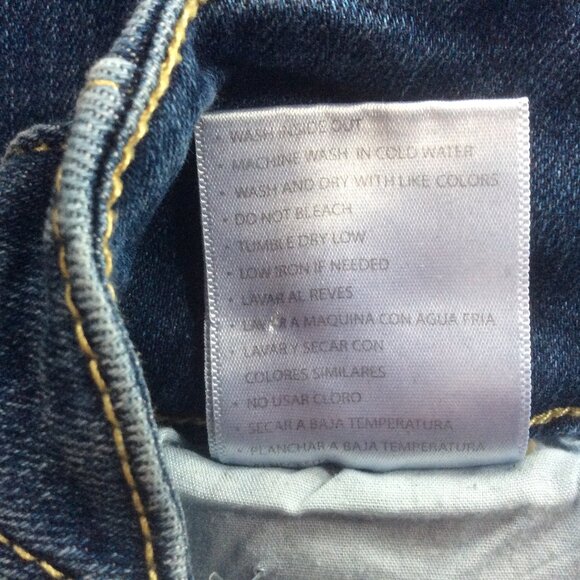 KanCan Wide Decorative Waist Band High Rise Boho Blue Denim Ankle Jean Size 31 - Picture 6 of 6